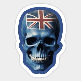 Blue Skull  , Union Jack Sticker